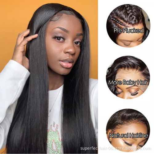 Human wigs 100% human hair pre plucked human lace front wig human hair lace wig